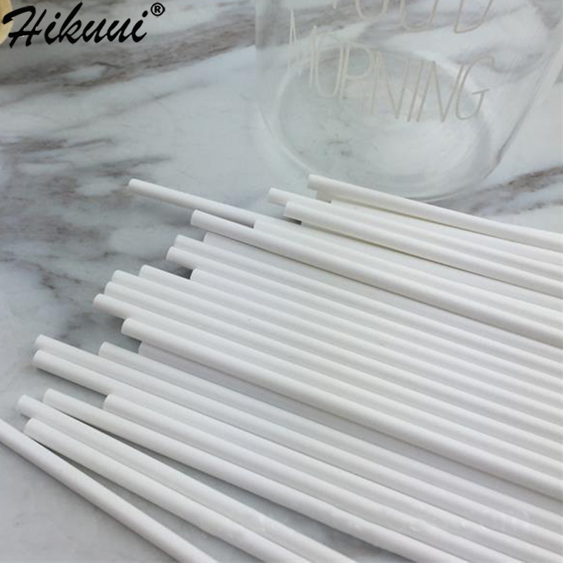 100pcs 15cm*0.35cm Longer Plastic Lollipop Sticks DIY Pop Sticks Safe Candy Chocolate Lollypop Sugar Tool