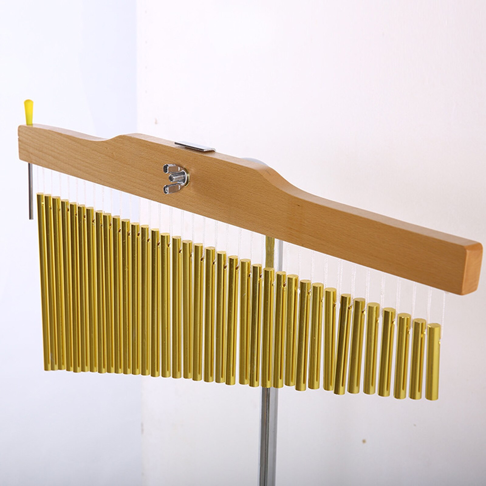 Premium Golden Bar Chimes 36 Bars Musical Instrument and Striker Meditation