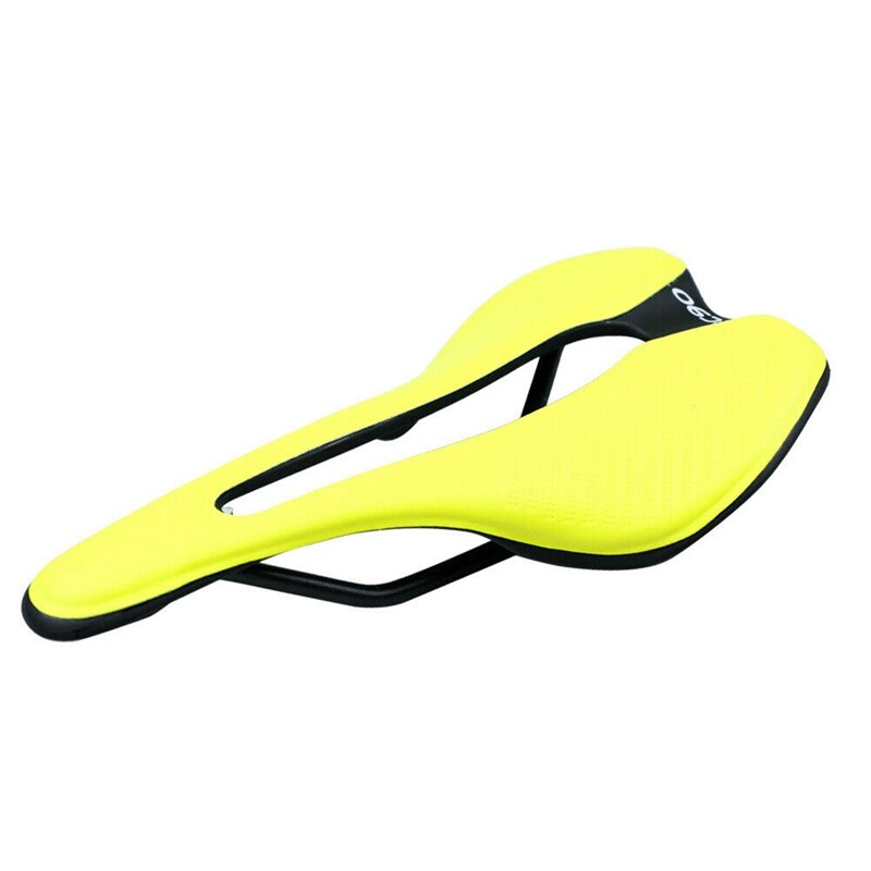 Bike Seat MTB Road Bike Saddles Hollow Comfortable Bicycle Cushion Seat: Yellow