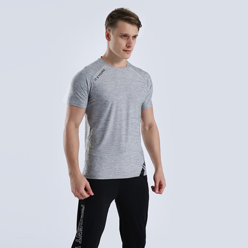 Träning träning t-shirts gym jogging tshirt sport skjorta herr kortärmad man toppar fitness sport camiseta träning t shirt crossfit