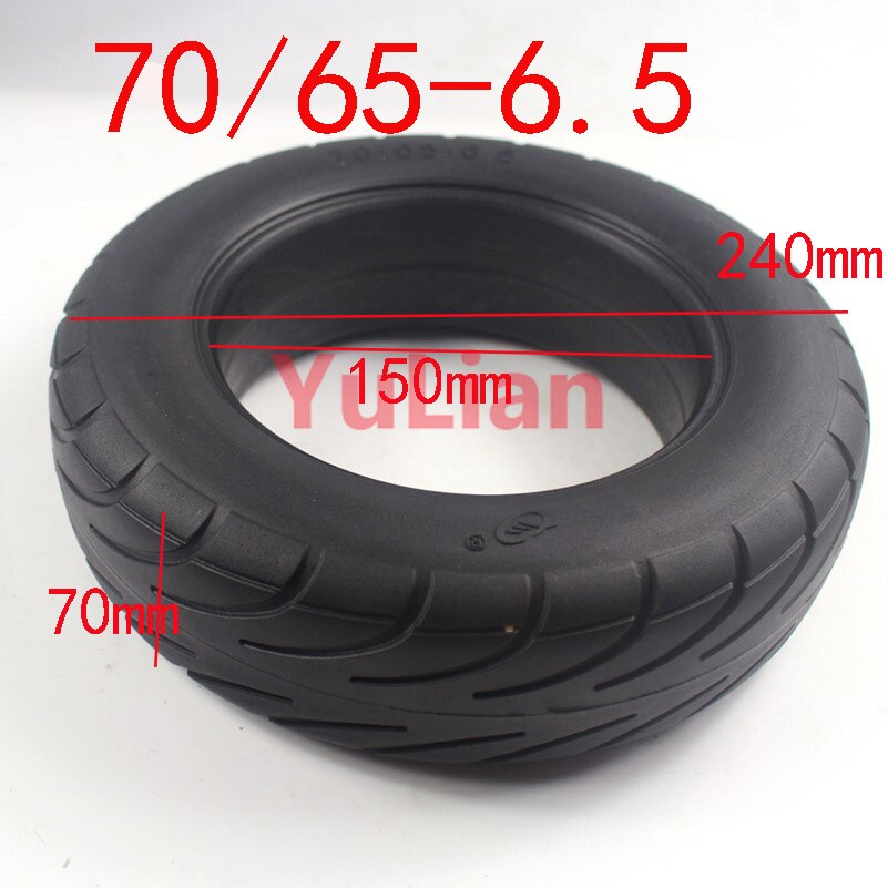 Para Xiaomi Scooter Mini Balance Ninebot Segway Minipro 70/65-6,5 de goma suave neumático sólido no neumática explosión neumático a prueba de