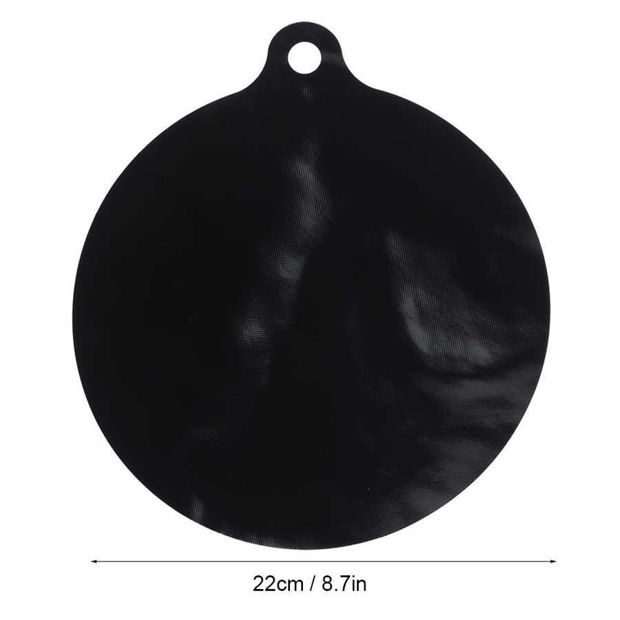 3 Maten Siliconen Inductie Fornuis Protector Mat Ronde Warmte Geïsoleerde Pad Keuken Beschermende Warmte Isolatie Zwarte Pot Mat: 22CM