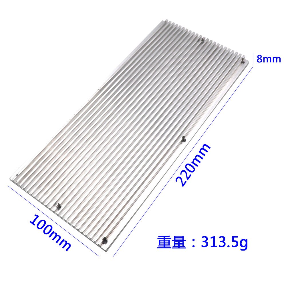 220x 100 x8mm Große Kühlkörper Aluminium Kühlung Gremium für LED Licht Kühler hoch Wärmeleitfähigkeit Elektronik Kühlkörper Bord