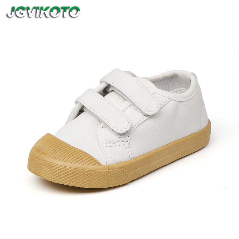 Peuters Kids Casual Schoenen Jongens Meisjes Zachte Mode Canvas Schoenen Voor Kinderen 1-7 Jr Maat 21-30 effen Witte Kleur Leopard Prints