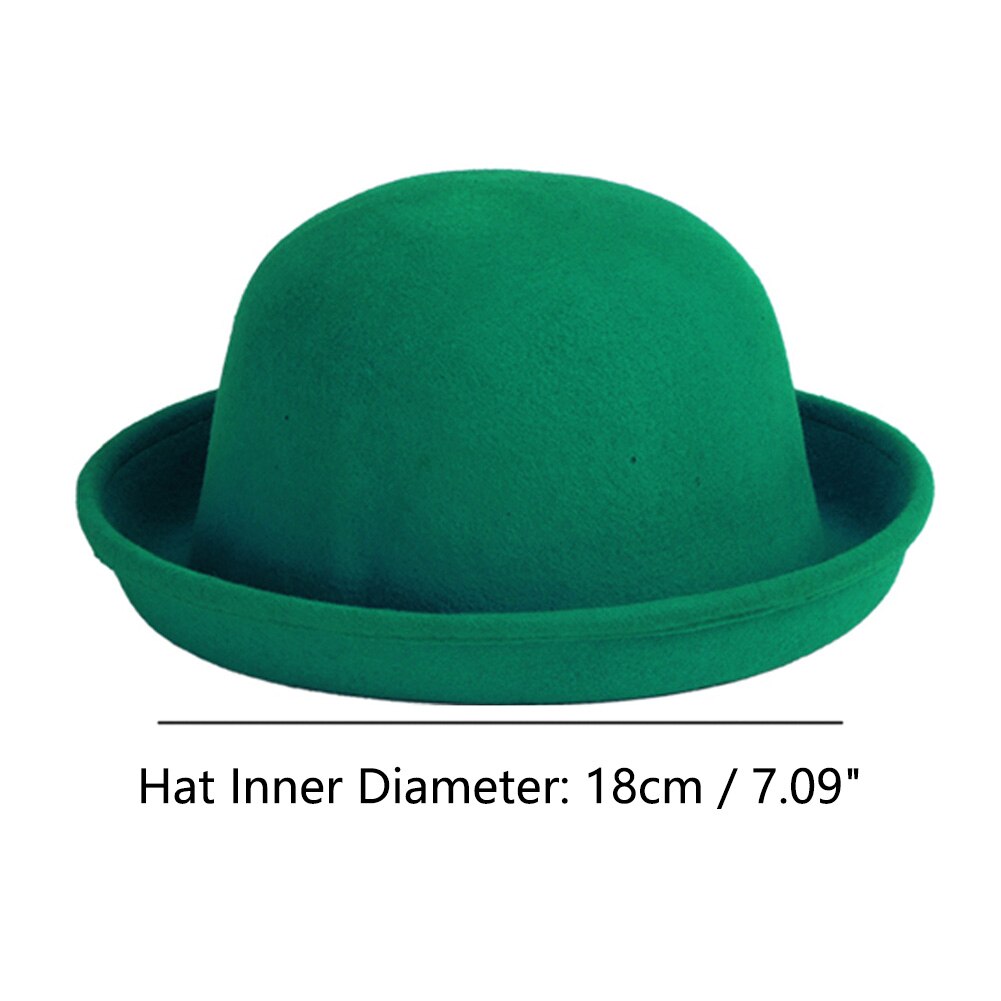 Moda retro filcowy kapelusz kobiety wełniany fedora meloniki kapelusz czapka dla pań dziewczyny zimowa, jesienna zwykły okrągły kapelusz