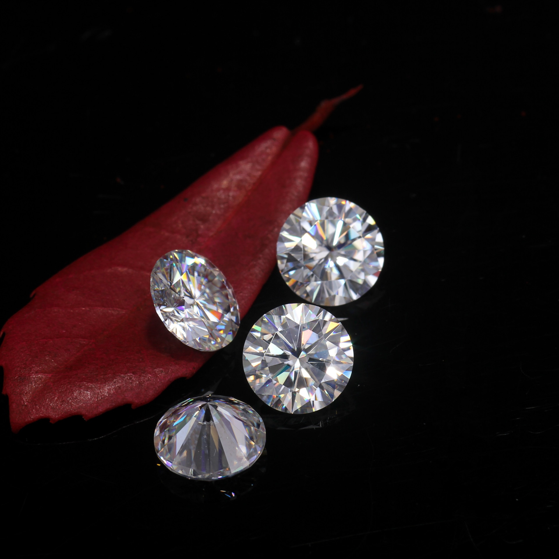 1 Carat D Kleur Losse Moissanite 6.5 Mm Briljant Geslepen Ronde Witte Moissanite Certificaat Diamond Stone Sieraden Voor Vrouwen Wedding