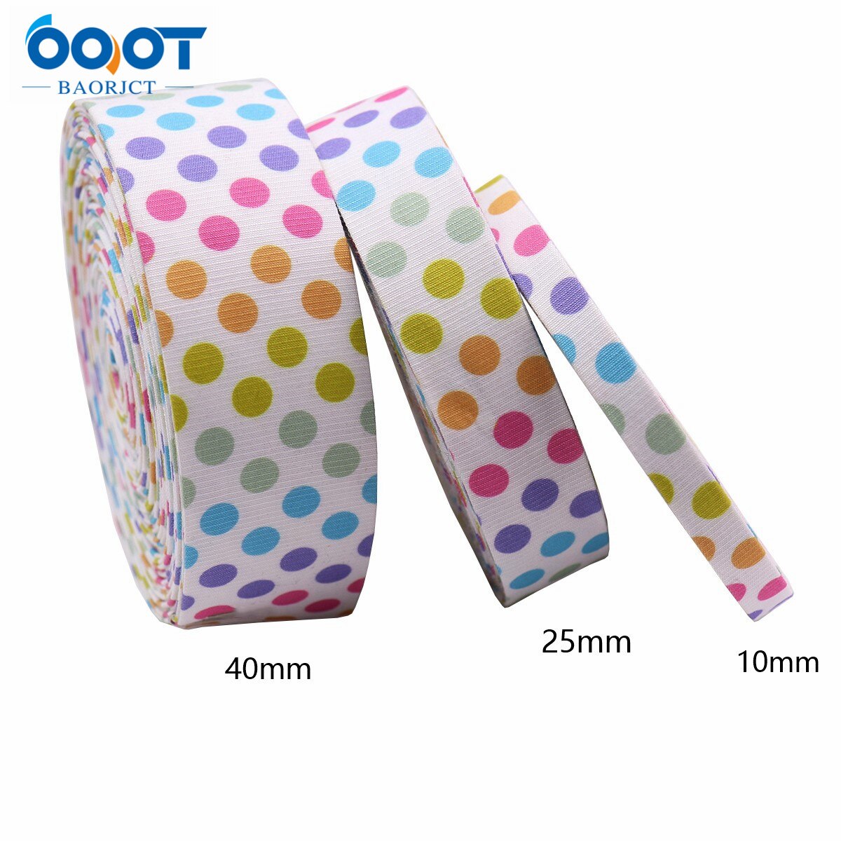 Double-Sided Geometry Thicken Cloth Ribbon 5Yards 211227-9 Multi-size DIY Hairclip Apparel Accessories And Sewing Decorations: A2 / 25mm