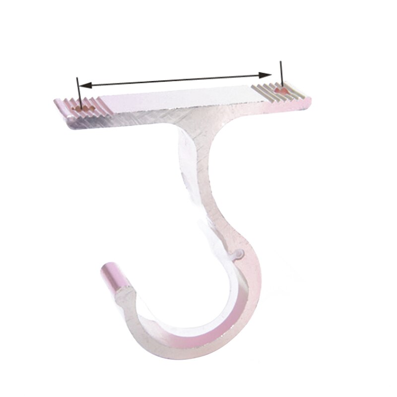 1 support de tringle à rideau, accessoires de fenêtre, support fixe et robuste, structure métallique suspendue, réglable, installation facile, crochet de bricolage pour la maison: Or rose
