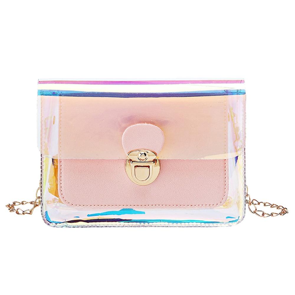 Kette Riemen transparent Umhängetasche Patchwork Frauen Strand Telefon Tasche Wasserdichte Reisetasche Schulter Tasche Handtasche Dame Taschen