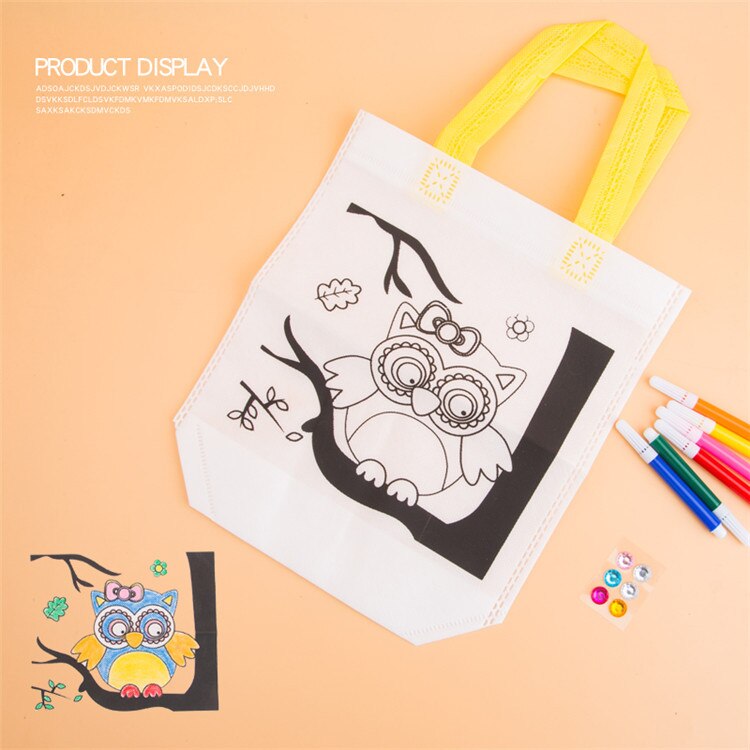 1pcs Children's Painting Drawing Art Artist Set Kit For kids Educational Toys Diy Handcrafted Personality Animal Graffiti Toys: owl