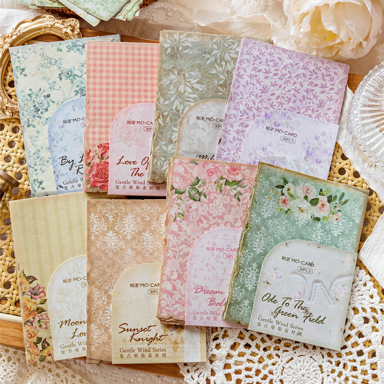 30 stks/pak Vintage Journal Scrapbooking Supplies Materiaal Etiketten papier voor Journal notebook Planner handgemaakte Craft Supplies