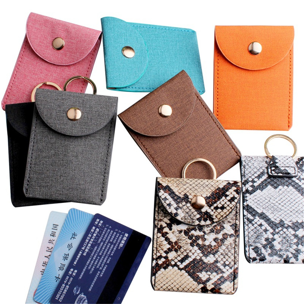 Creditcardhouder Mannen Vrouwen Pu Lederen Mini Visitekaarthouder Reizen Id Bank Kaarthouder Case Cover