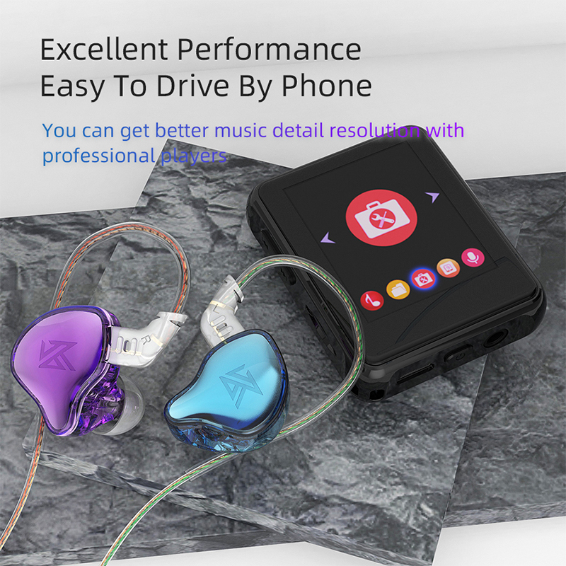 Kz edc com fio fone de ouvido pendurado no ouvido alta fidelidade graves fones com microfone jogo monitor do esporte noice com cancelamento eds