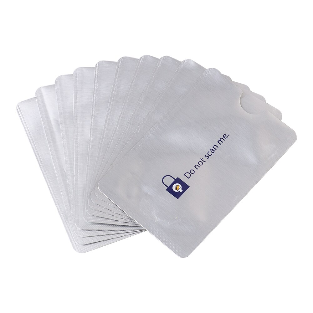 10pcs Anti Theft RFID Blocking Card Protector Sleeve Card Holder To Prevent Unauthorized Scanning of Card: 1