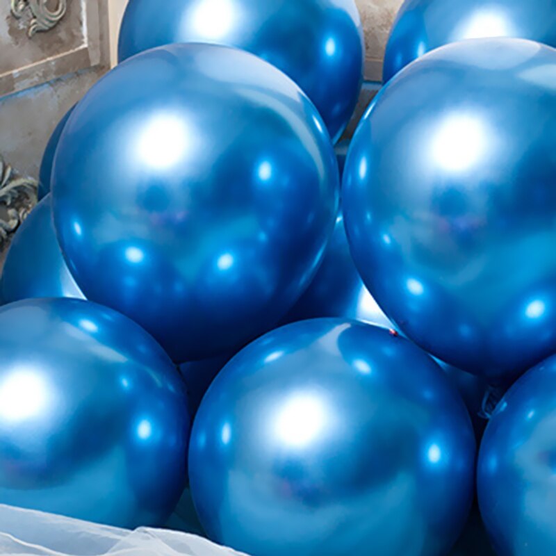 Barnebursdagsfest dekorert dyr tegneserie hode løve ape sjiraff 4d aluminiumsfilm helium ballong dekor scene ballong: 10 tommer blå 10 stk