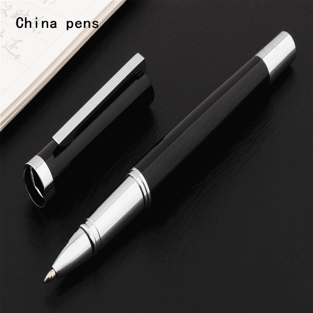 Luxury 022 Red Black White Colour Business office Medium Nib Rollerball Pen School student Supplies Pens: Black