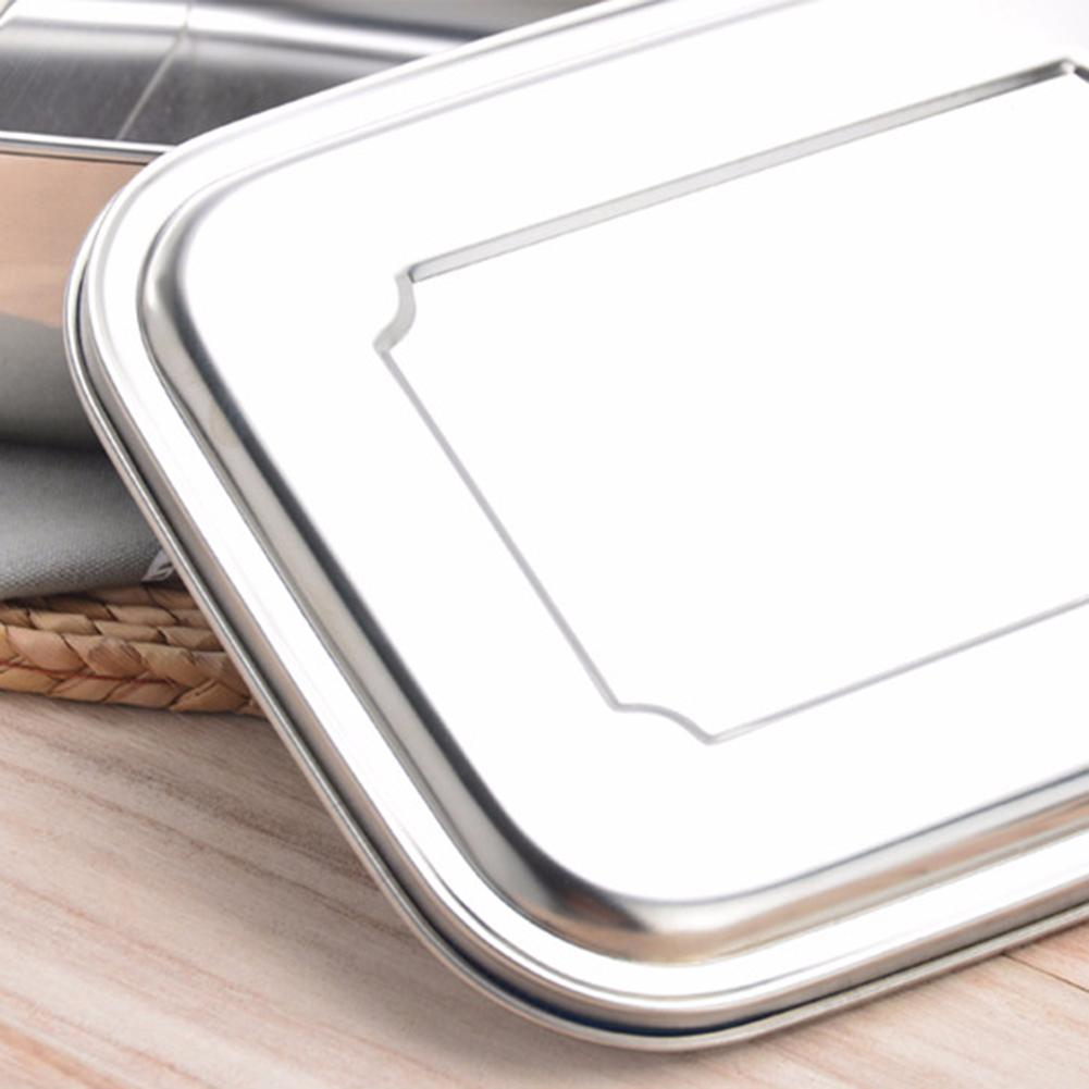Madkasse til børn madbeholder bento kasse 304 top kvalitet rustfrit stål opbevaring termisk metal madkasse