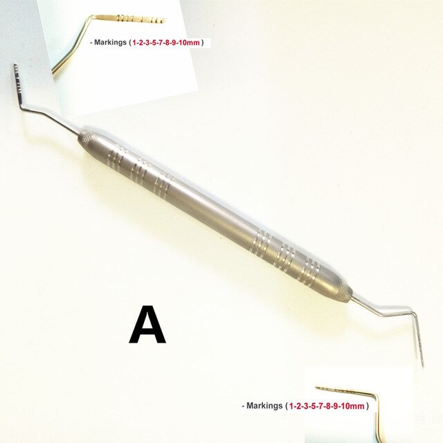 Kit De 2 Sondes Parodontales En Acier Inoxydable Pour Hygiéniste Dentaire - Garantie 3 Ans