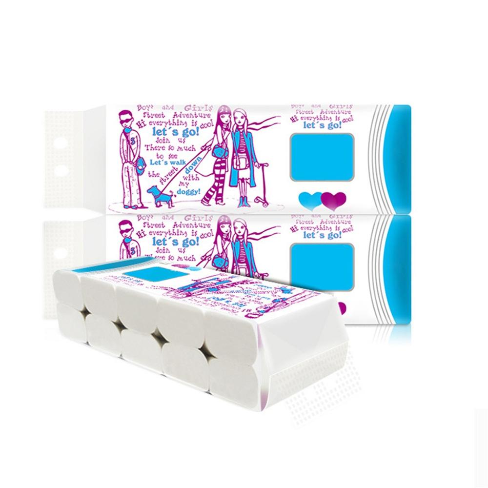 10 rolls Original wood pulp household tissue toilet paper