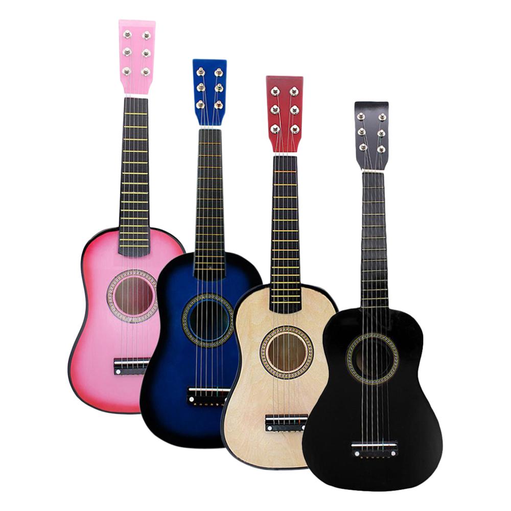 21/ 23 inch Solid Wood 6 Strings Acoustic Guitar Practice Mini String Acoustic Guitarra for Child Beginners Home-schooling