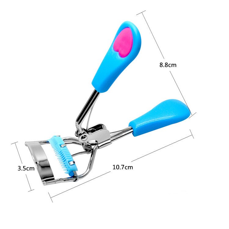 1pc Women Lady Eyelash Curler With Comb Supplementer Clip Nature Curl Eye Lash Eyelash Tweezers