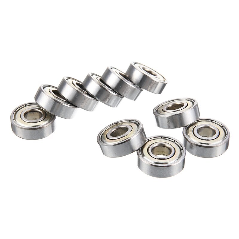 10pcs 608ZZ Heavy Metal Skateboard Scooter Deep Groove Ball Wheel Bearings Chrome Steel Bearing 8mm ID 22mm OD