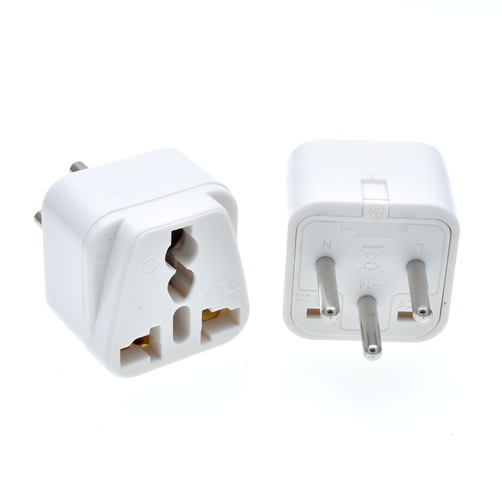 ISRAEL Palestine Travel Plug Adapter Universal Outlet Israeli 3 Pin Grounded Plug Adaptor 10A 250V