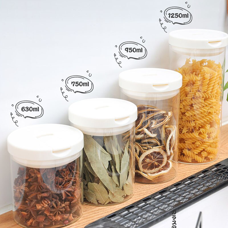 Japanse glazen theeblikjes, bewaardozen voor gedroogd fruit, voedselcontainers, keukenorganizers, huishoudelijke artikelen