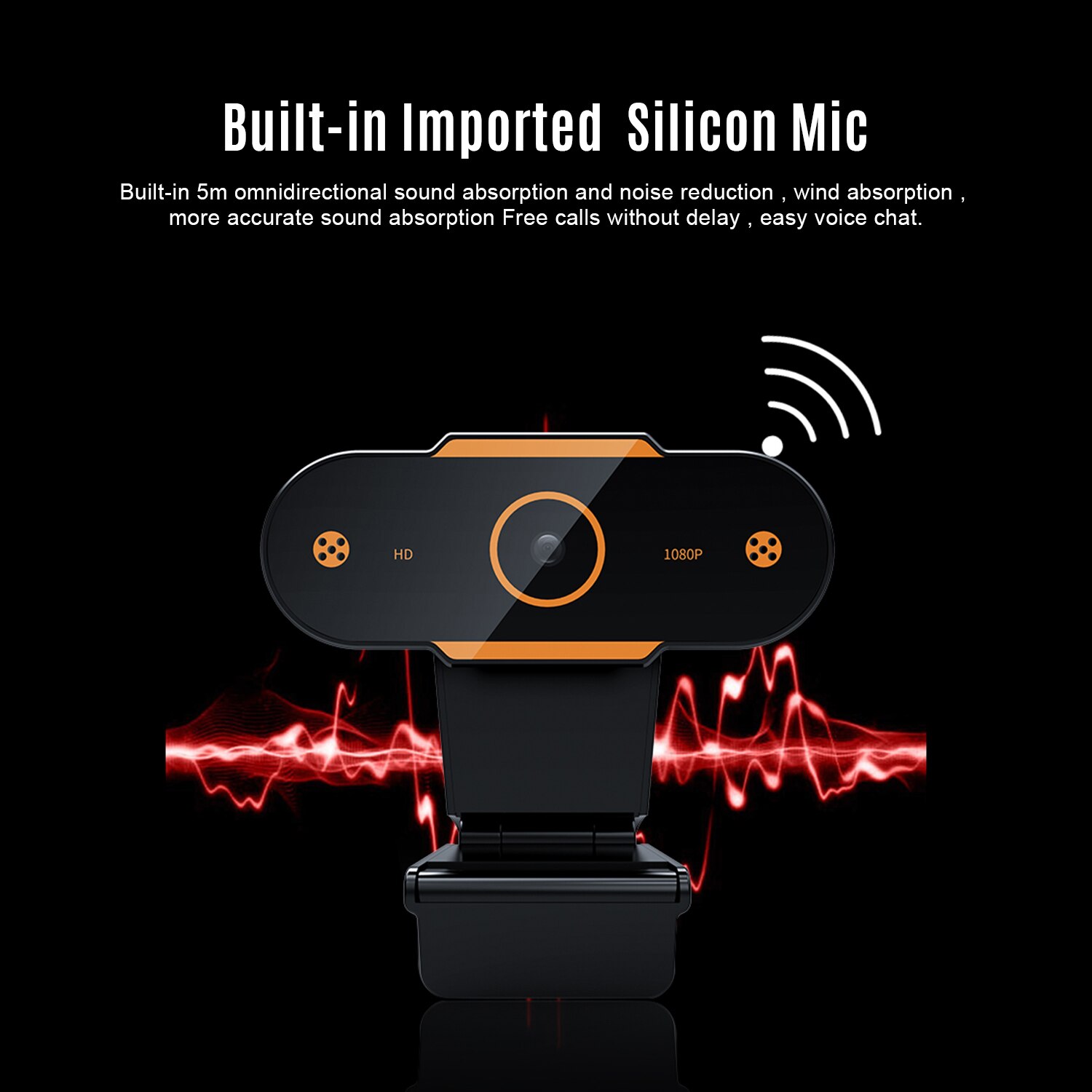 1080P HD della Macchina Fotografica Del computer Telecamera di video Conferenza Webcam 2K Risoluzione Messa A Fuoco Automatica H.264 di Compressione video con Microfono