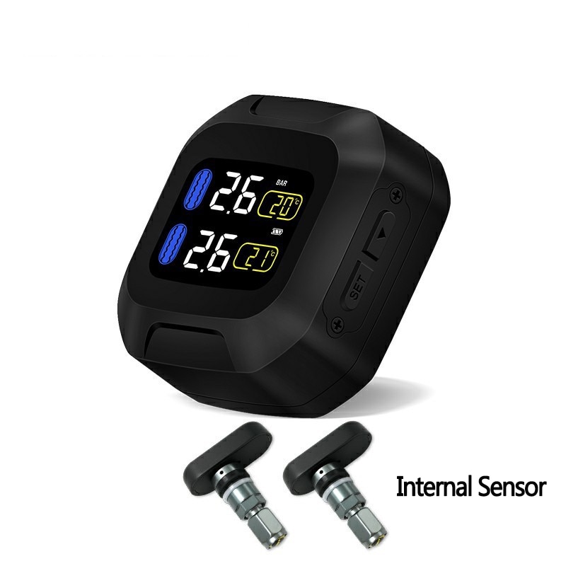 TPMS – capteur de pression des pneus de Moto sans fil, système de surveillance, capteur interne/externe, affichage LCD