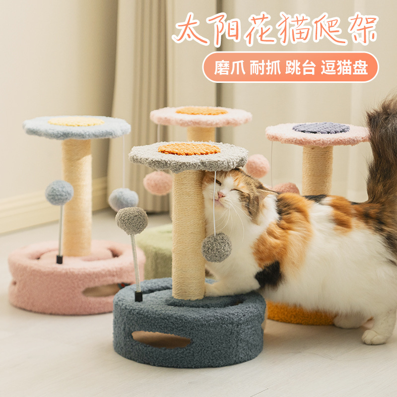2022 Cat Scraper Sisal Scratcher With a House Claw Sharpener Supplies for Cats Scrapers Offer Cat Scratching Post Toys Pet Home