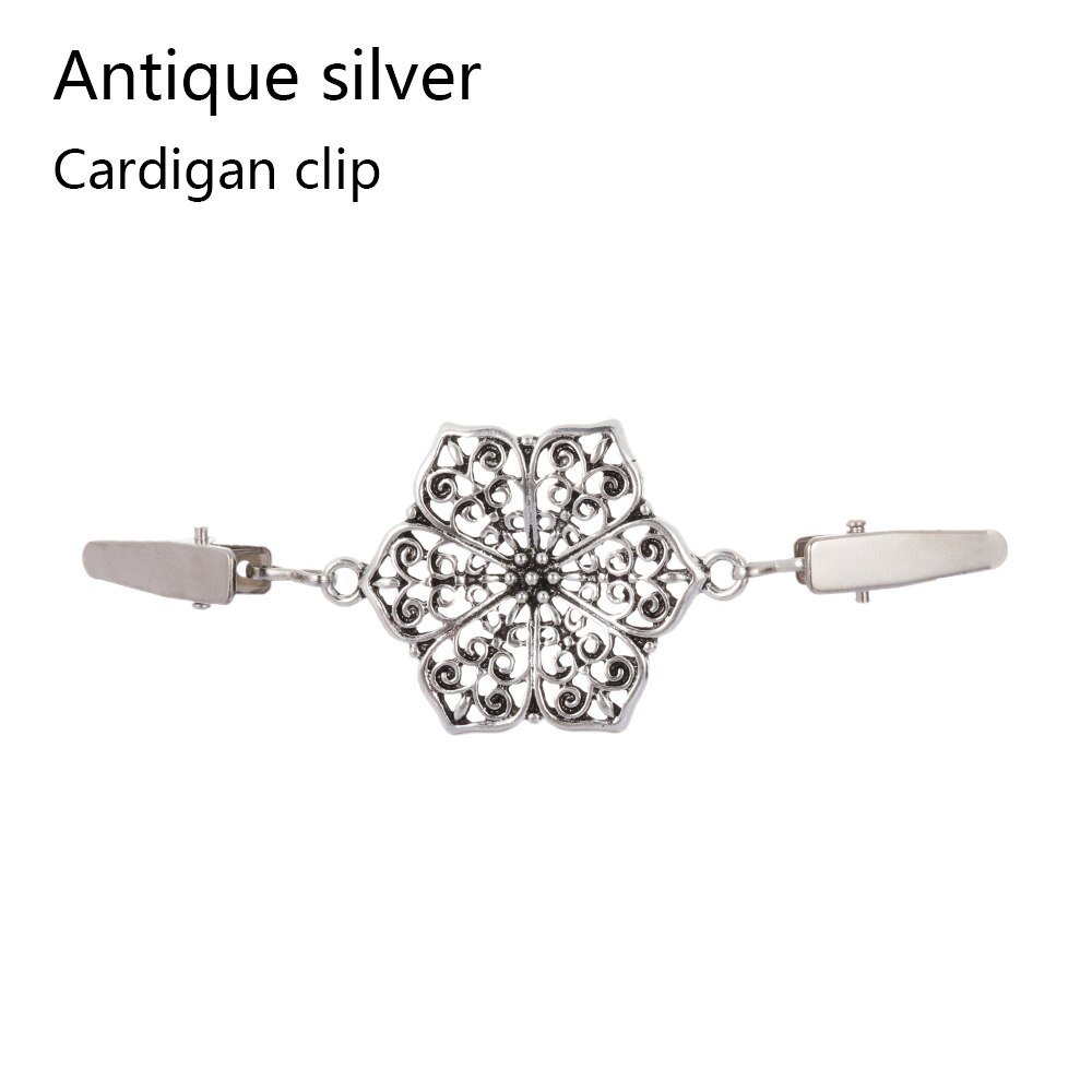 Frauen Strickjacke zur Seite fahren Bluse Stift Schal Brosche Clips Hemd Kragen retro Ente Clip Winter Schal Verschlüsse Charme Zubehör