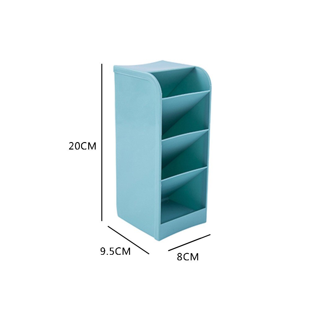 4 Grid Sub-grid Plastic Desk Organizer Desktop Office Pen Pencil Holder Makeup Storage Stationery Desk Container A4
