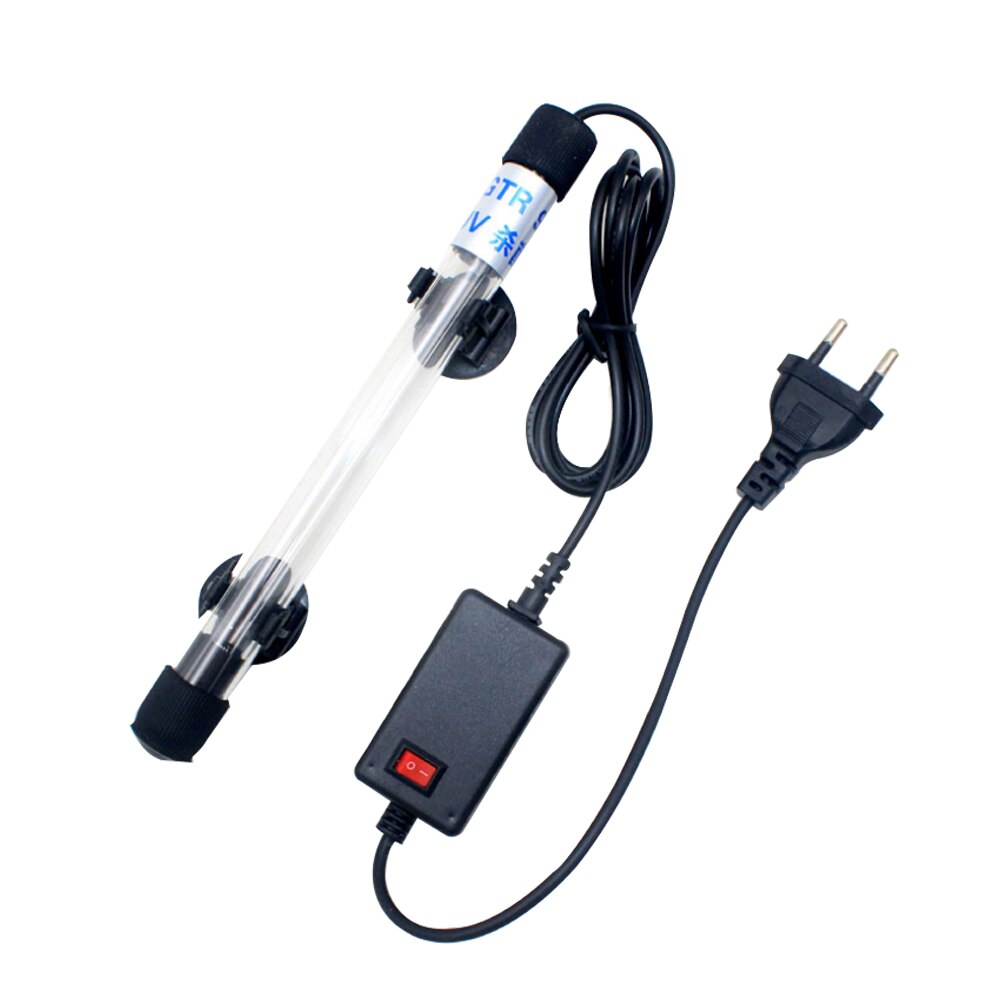Aquarium Submersible Aquarium UV lampe germicide Quartz verre sous-marin purificateur temps stérilisateur ue/US/royaume-uni Plug animal de compagnie Supplie: Four core 5W UK Plug