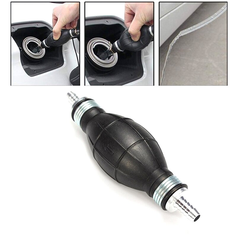 6mm LineBoat Marine Outboard, Primer Fuel Pump Rubber & Aluminum Fuel Pump Hand Primer Bulb Gas Petrol Fuel Hand Pump For Car