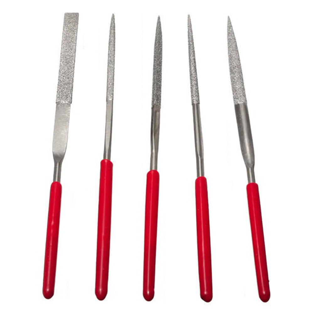 Kits de herramientas para tallado de madera, 5 uds., conjunto de agujas de diamantes, Pulido de metales de archivos manuales, bricolaje, artesanía, herramientas de carpintería