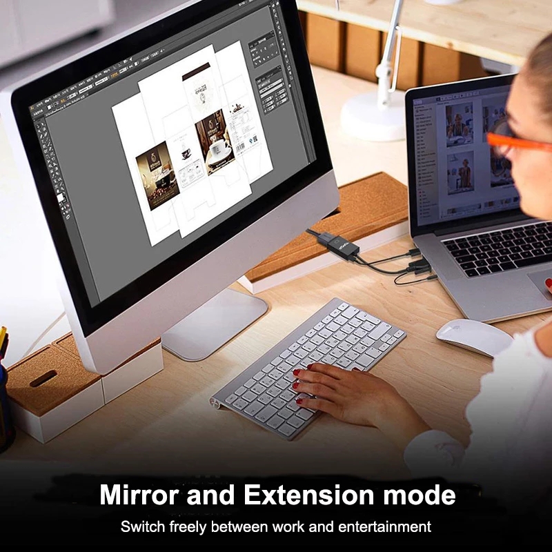 VGA to HDMI Cable Adapter Male to Female Converter With Audio Output 1080P VGA HDMI Adapter for PC laptop to HDTV Projector