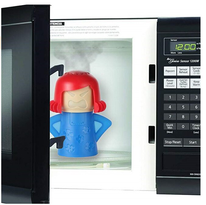 Angry Mom Microwave Cleaner Easily Cleans Oven Steam Easily Cleans Microwave Appliances for The Kitchen Refrigerator Cleaning