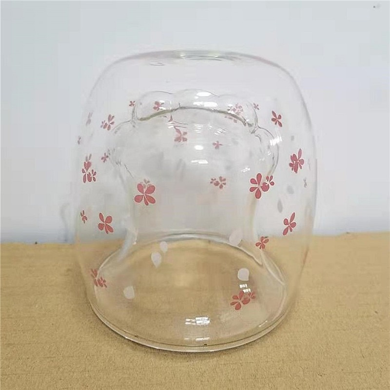 Milageto Bella Tazza In Vetro Borosilicato 15oz – Ideale Per Caffè, Tè E Latte, Manico Originale, Regalo Perfetto In Arancione