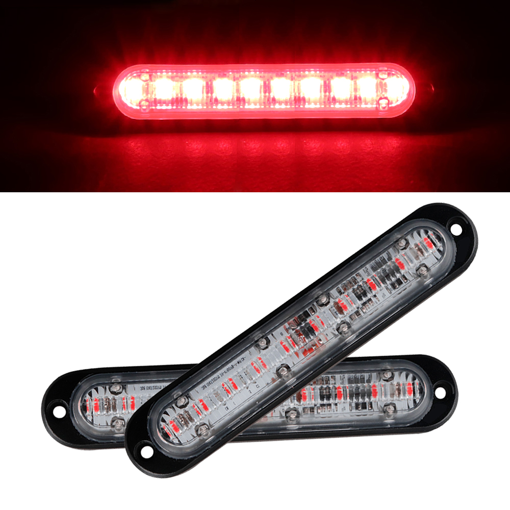 Luces de iluminación auxiliares LED para luces de freno de coche tira de iluminación ambiental automática SUV ATV camión lámpara de señal de marcha atrás ámbar blanco