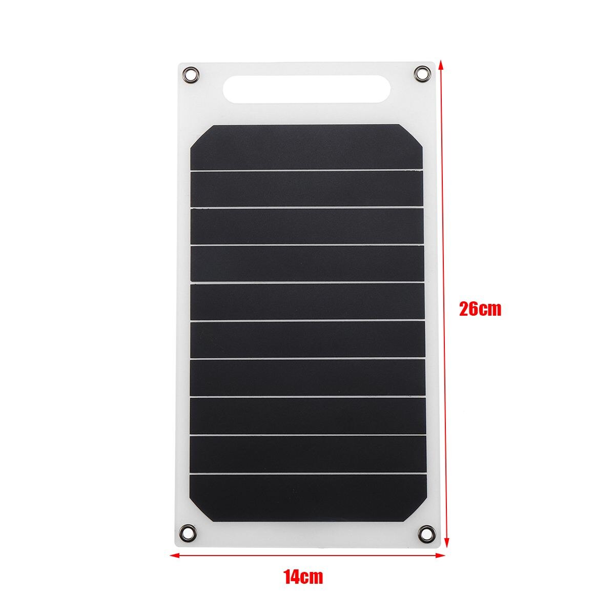 CLAITE 5V 10W DIY Solar Panel Slim Light USB Battery Charger Portable Power Bank Pad Universal Kit Complete Phone Lighting Car