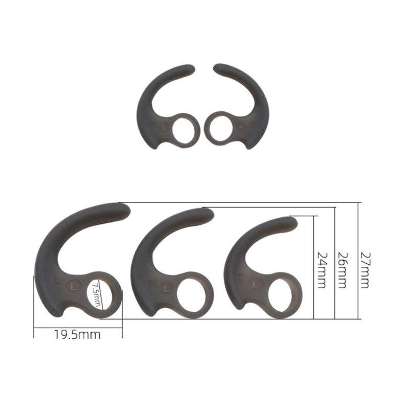 3 Paar Zachte Siliconen Oorkussens Oordopjes Oortelefoon Siliconen Case Oorhaak In-Ear Oordopjes Voor Sony MDR-XB50BS Sp600n sp700n Oor Tips