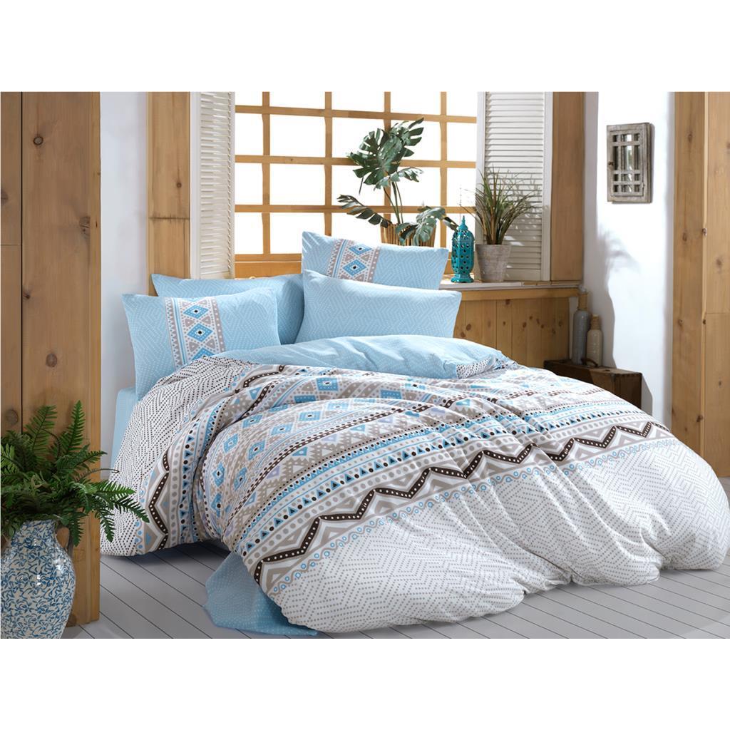 Belinda Single Double Quilt Cover Set Blue