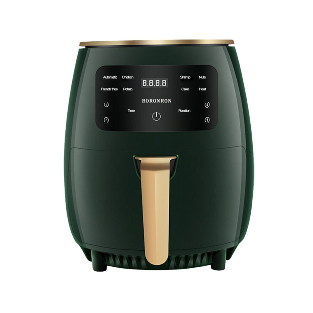 4,5 L 1200W Digital Luft Friteuse Ofen Oilless Herde Startseite Intelligente LED berühren Bildschirm mit 10 Kochen Funktionen Elektrische heißer Friteuse: Grün / uns