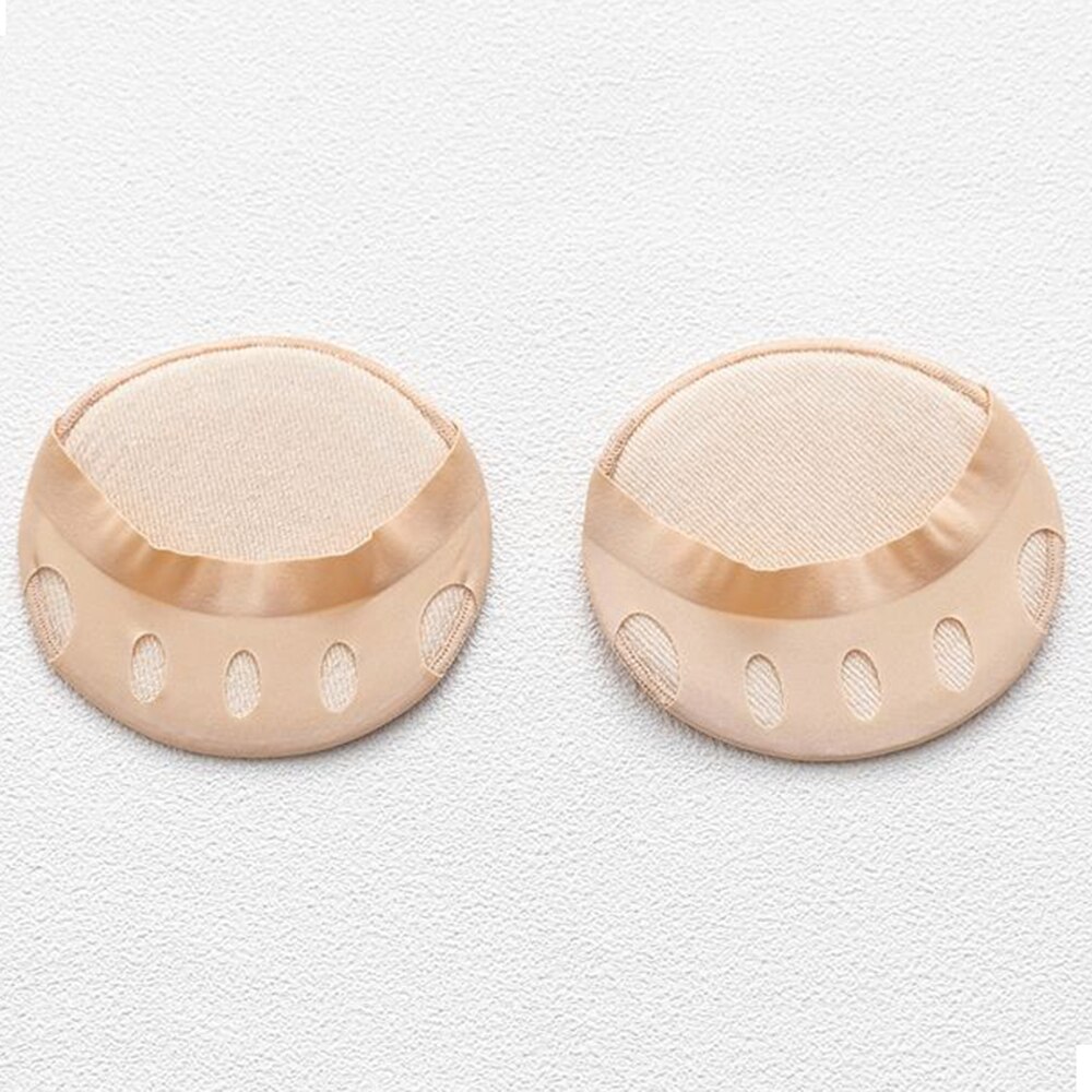 1 coppia Calzini E Fantasmini di Seta Delle Donne di Spugna anti-slittamento fodera Senza Tacco Fodera Calzino Avampiede Invisibile Del Rilievo Del Piede Tacchi Alti calzini e Calzettoni: nudo