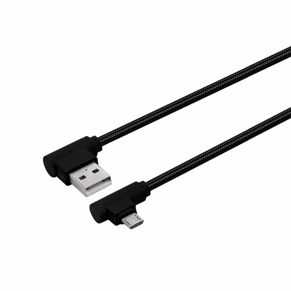 NEUE Nylon Geflochtene Haken Micro Usb 2A Lade für Android Micro Usb Winkel Kabel 90 Grad Schnelle Aufgeladen für Samsung huawei