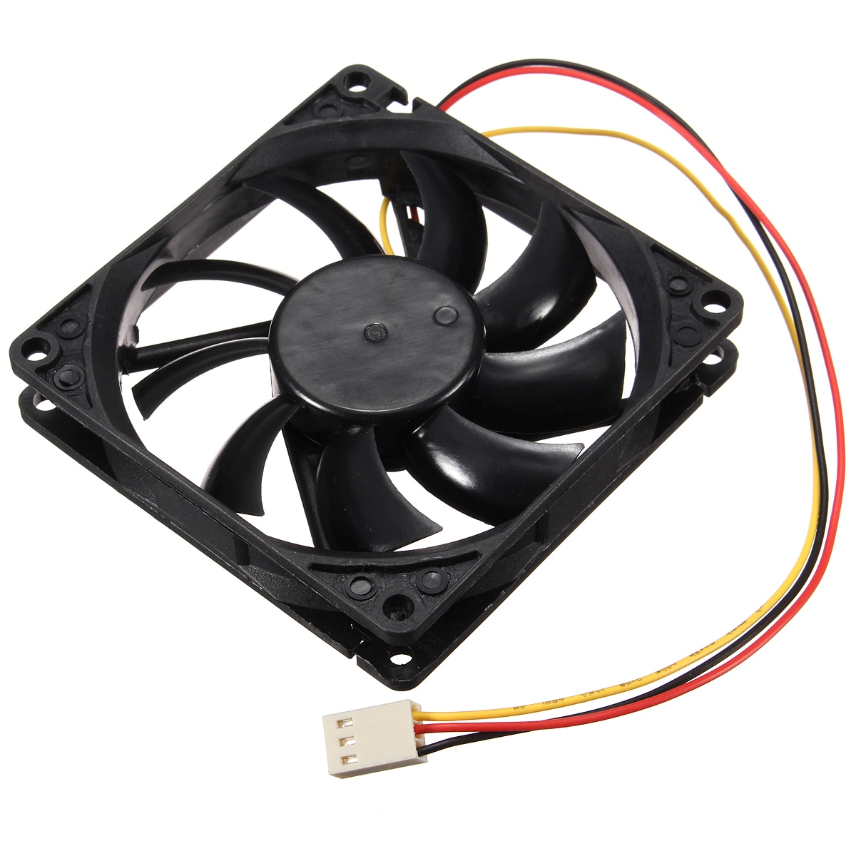 Ace 80mm Computer Case Cooling Fan – UV Red With 4 Blue LEDs – 3-Pin/4-Pin – 2500RPM, 32.5 CFM