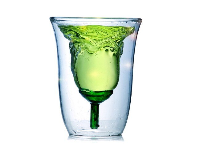 1pc valentinsdag roseglass kreativitet dobbel kjærlighetspar cocktailglasskopp 180ml jp 1062