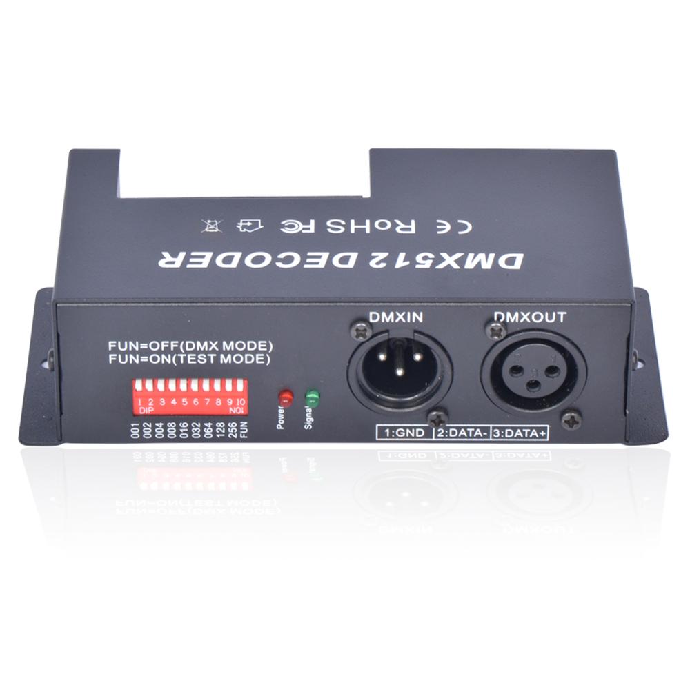 DMX512 4CH 4-channel RGBW dimming controller RGBW light bar module 12~24V 5A/CH FOR 5050 RGBW LED strip