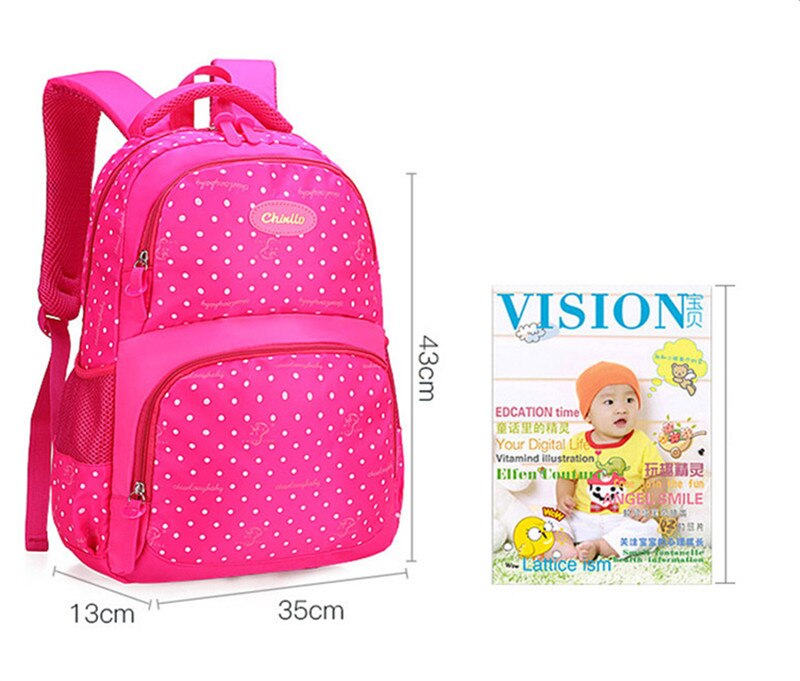 Cute School Bags backpack Reflective strip kids Princess Schoolbags High capacity Rucksack travel bags
